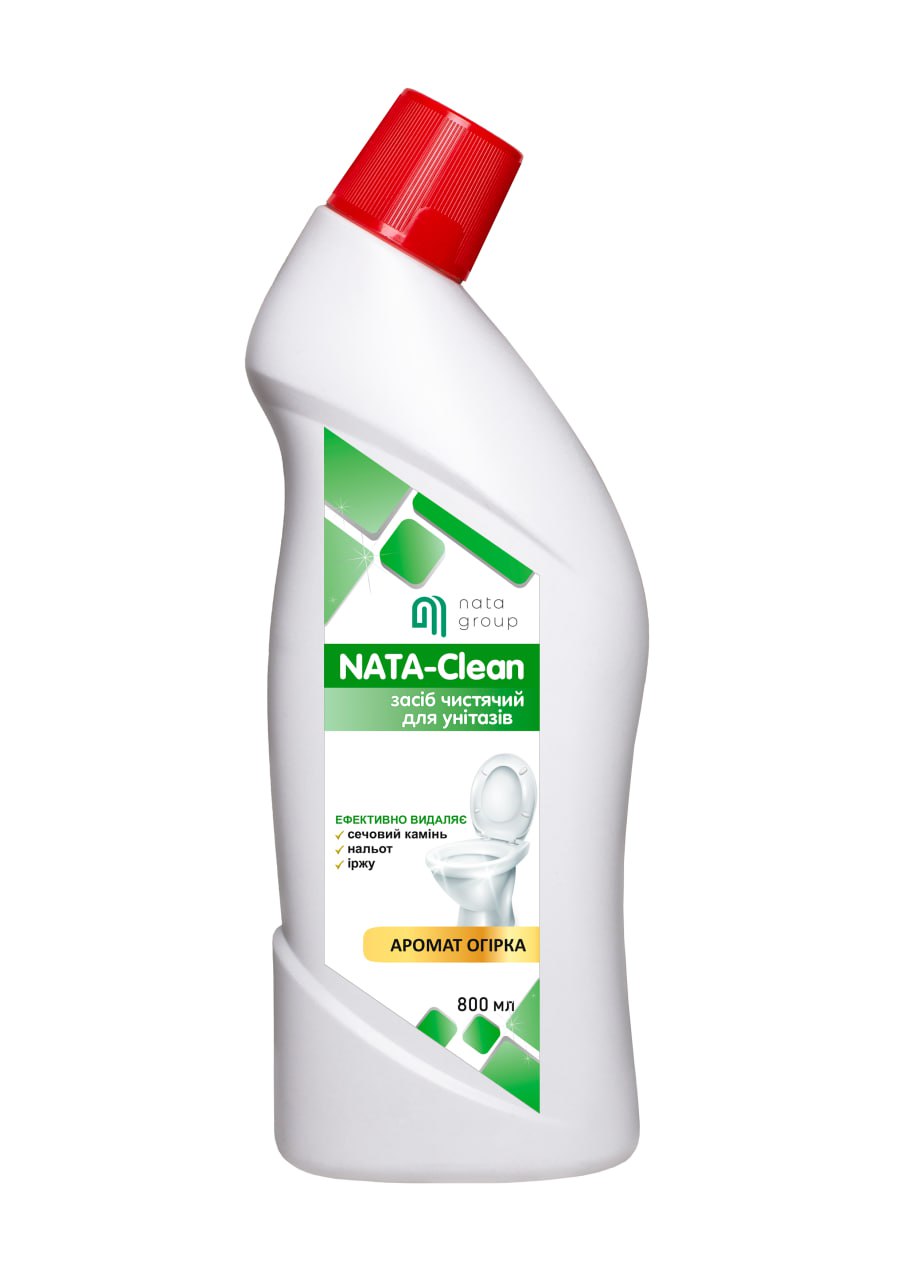 Засіб чистячий «NATA-Clean для унітазів» з ароматом огірка